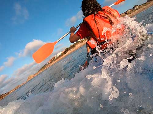 ruta guiada en canoa kayak cantabria